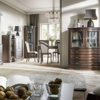 The collection is distinguished by a noble line of classic furniture which takes on a new, exclusive form. Elegance and high functionality make it a very interesting proposal for demanding customers. The whole maintained in gentle forms and walnut shades of colouring create a pleasant image to the eye.